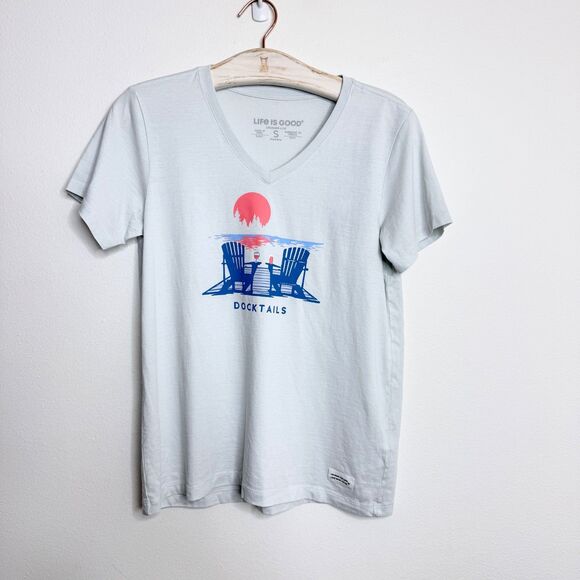 NWT Women's Life is Good Docktails LITE Crusher Vee Small - Picture 1 of 6